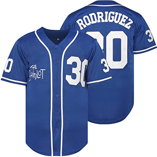 Image of The Sandlot Benny The Jet Rodriguez Michael Squints Palledorous Alan Yeah-Yeah McClennan Bel Air 3D Print Baseball Jersey