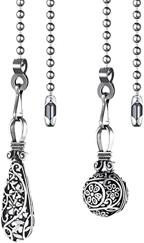 Vintage Wooden Ceiling Fan Pull Chain – 24-Inch Decorative Extension Cord With Wood Ball – For Fans, Lights & Attic Use