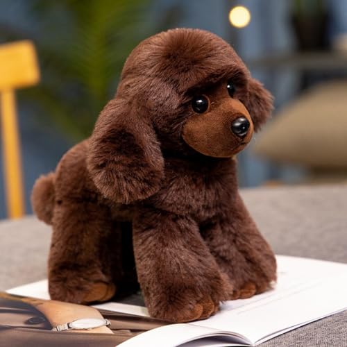 champracer Kuscheltier Teddy Pudel Plüschtier Kuscheltier Hund Simuliertes Tier Hund Plüschtier Plüschhund Puppe Stofftier Hund Geschenke für Jungen Mädchen (20cm,Weiß)