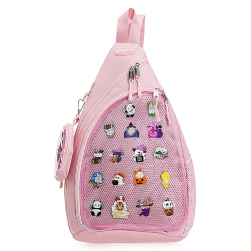 Mens Womens Oxford Ita Bag Pin Display Chest Pack Single Shoulder Bag Sport Backpack Packs Hiking Daypack