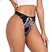 KKLWEGU Horse Clip Art G-String Thongs, Sexy Spandex High Rise T-Back Comfortable Women'S Underwear Panties Black