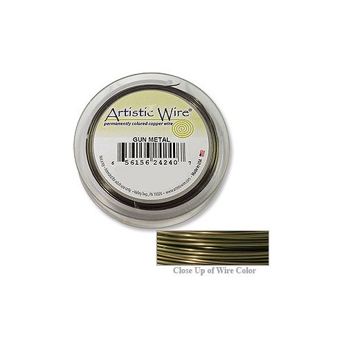 Artistic Wire Jewelry Wire Spools 22 Gauge (15 Yards) Antique Brass