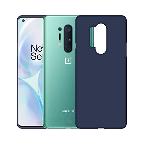 Image of Case Creation Luxurious OG Series for Oneplus 8 Pro Case Cover,Anti-Dirty Slim Case Frosted Matte Cute Candy TPU Raised Bezel (Splash of Color) Back Cover for Oneplus 8 Pro -Navy Electric Blue