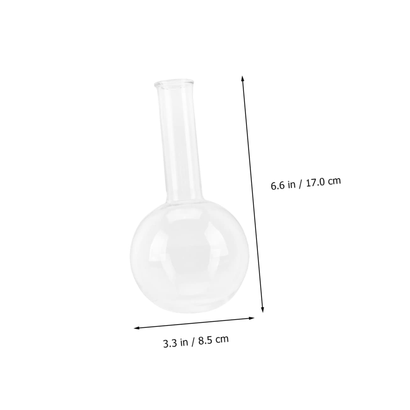 ULTECHNOVO 3 Piezas Matraces De Laboratorio De Fondo Plano Transparentes Para Ebullición Matraces De Vidrio Para Experimentos Para Uso Laboratorio