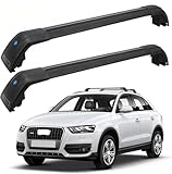 SYDSZ Cross Bar Roof Rack Fit for Audi Q3 8U 2011 2012 2013 2014 2015 2016 2017 2018, Flush Side Rails, Heavy Duty Aluminum Roof Cross Bars Rooftop Luggage Rack, Ski Rack for Car Roof