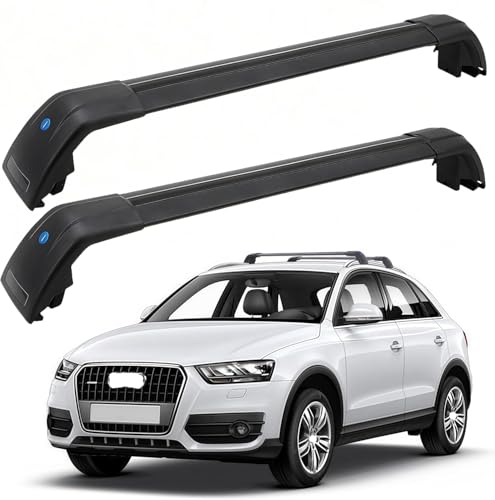 SYDSZ Cross Bar Roof Rack Fit for Audi Q3 8U 2011 2012 2013 2014 2015 2016 2017 2018, Flush Side Rails, Heavy Duty Aluminum Roof Cross Bars Rooftop Luggage Rack, Ski Rack for Car Roof by SYDSZ - Used condition - US$85.49