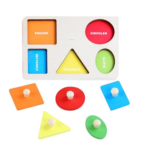 Baby Puzzle Montessori Toys for 1 Year Old Wooden Baby Toys Early Education Toys for Preschool Educational Jigsaw Puzzles 1 Year Old Girl Boy Birthday Gifts