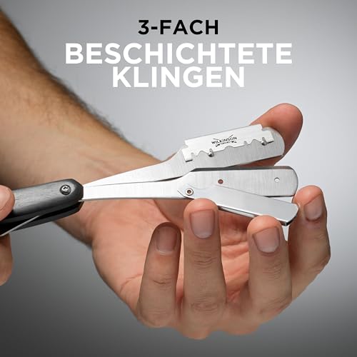Foto von WILKINSON SWORD - Barber's Style The Pioneer Für Männer | Rasiermesser + 5 Wechsel-Klingen