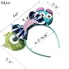 FACHPINT Mike/Sully Mouse Ears Headband, Sulley Ears for Child Photo Props, Cute Green and Blue Sequin Ears for Boy Theme Park and Party