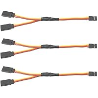 GTIWUNG 3Pcs 150mm Cable de Extensión Servo Y Divisor para JR