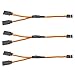 Produktbild GTIWUNG 3 Stück Servo Y Kabel, 22AWG 60 Kerne Kabel RC Servo Verlängerungskabel, Y Servo Extension, 6"/150mm 1 auf 2 Y Kabel, 3 Pin Kabel JR Stecker Verlängerung auf RC Flugzeug