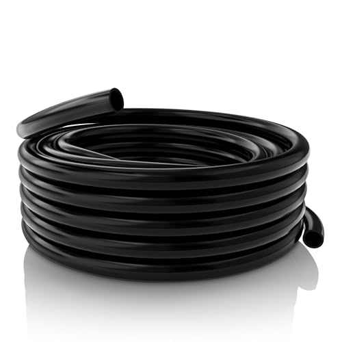 Image of Alpine Corporation 5 /8 Inch Inside and 7 /8 Inch Outside Diameter by 100 Feet Long PVC Tubing for Ponds, Fountains and Waterfalls Circulations, Black