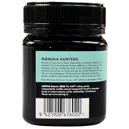 Image of Manuka Honey UMF 10+ (MGO 263+) 250g (Pack of 2) | UMF Certified 100% Pure Raw Organic New Zealand Honey | Free Wooden Dipper and 15g Multiflora Spoon Pack