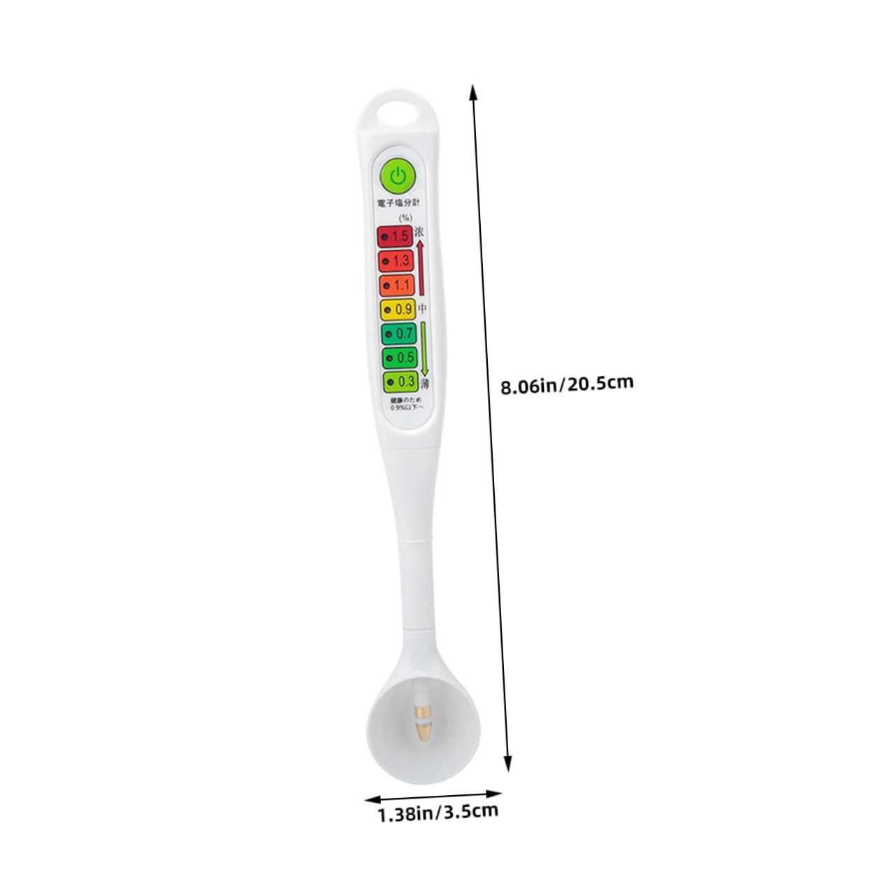 SOLUSTRE Salinity Measuring Device for Food Digital Salinity Meter Led Screen for Home Professional Chefs
