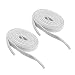 NewSight Tieless Shoelaces No tie Shoelaces Stretch Shoelaces Best in Sports Fan Shoelaces Flat Athletic Shoelaces All Types Kids & Adult Shoes (White)