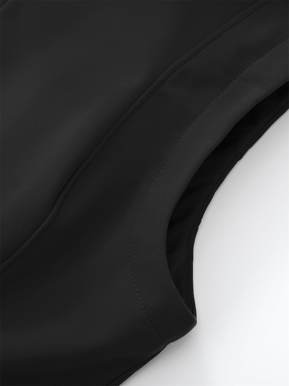 GGleaf Women's Hooded Softshell Vest Fleece Lined Windproof Zip Up Sleeveless Jacket Lightweight Coat for Running - Image 2