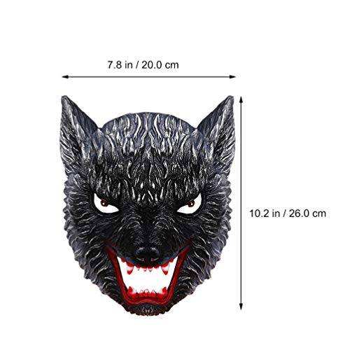 STOBOK Máscara de Cabeça de Animal Máscara de Meia Face de Carnaval Máscara de Rosto de Animal Cospl