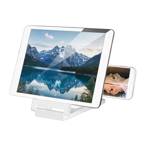 Lupa de pantalla de teléfono – Amplificador de visualización de 7 pulgadas, potenciador de pantalla ABS, ampliador de pantalla portátil HD para teléfono celular con lente de PVC para imagen clara y