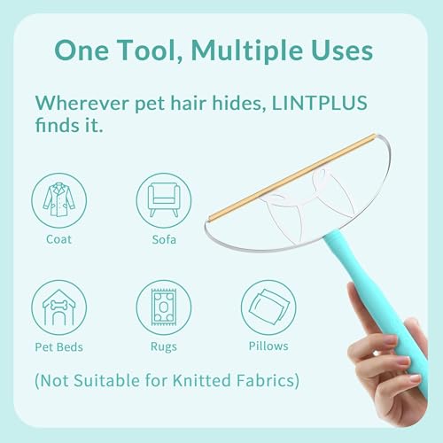 LINTPLUS Pet Hair Remover Set – Large & Standard Size – Reusable Copper Blade Lint Scraper for Carpet, Couch & Car Mats – Heavy Duty Fur Removal Tool by LINTPLUS - Image 6