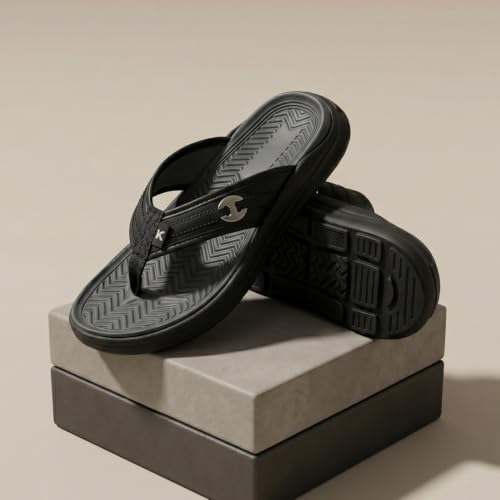 Image of KazarMax Men Slipper | Lightweight | Skid Resistent | Super comfortable Sporty Thong Flip-Flops Slippers For Men