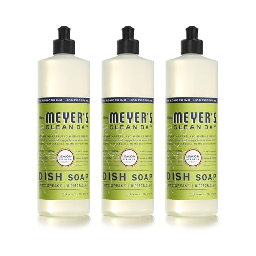 Image of MRS. MEYER'S CLEAN DAY Dish Soap Lemon Verbena, 16 Fl. Oz. (Pack of 3)
