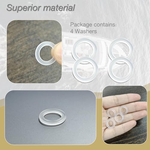 Image of 4PCS 311598 Fill and Drain Screw Washer for Johnson Evinrude OMC Engines Gearcase Lower Unit Oil Drain Screw Gasket 3852105 777517 18-4248