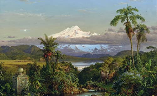 Impression Moderne Art Murale Cayambe de Frederic Edwin Church toile premium de 60x90cm