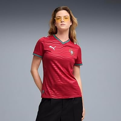 PUMA Womens Portugal Home Crew Neck Short Sleeve Jersey Casual