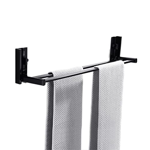 Toallero plegable de aluminio Wisdom para baños modernos y compactos