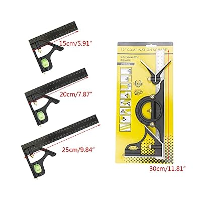 Square Multifunctional Combination Circle Center Ruler Square Protractor Mobile Ruler for Woodworking Metal Working