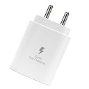 APFEN 25W [BIS Certified] Type-C Fast Charger Adapter Compatible with Samsung Galaxy S26,S25,S24, S23,S22,S21,S20/Ultra/Fe, A55, M35, M17, M56, M07, M06, A17, A14, A35, F15. S/F/M/A/Z Series (White) gallery image