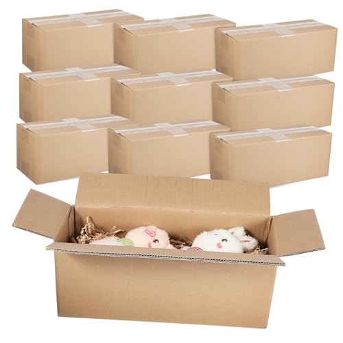 CIYODO 10 Piezas Cajas de Embalaje Resistentes para Envío Unidades Cartón Corrugado Prácticas y Fáciles de para Pequeñas y Almacenamiento