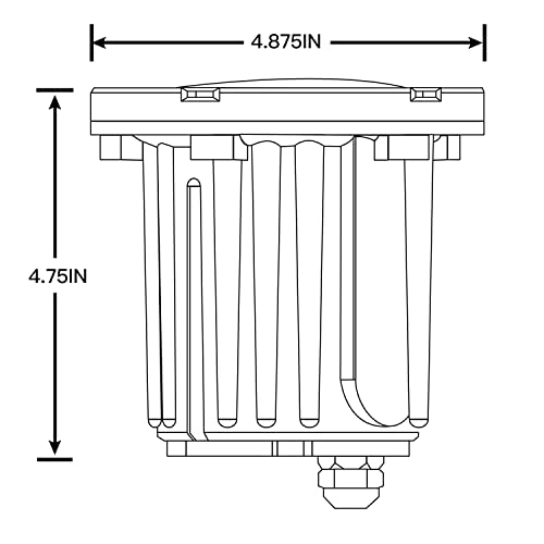 Gardenreet Brass Well Lights Landscape In Ground,12V Led Outdoor Landscape Lighting Well Lights For Tree, Pathway Without Mr16 Bulb(Open Top) #TOP6