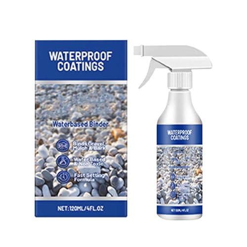 Aglutinante de grava, adhesivo de grava, aglutinante de piedra y guijarro a base de agua, adhesivo en aerosol para paisajes, adhesivo de secado rápido para piedra, para terrazas, patios y jardines (1