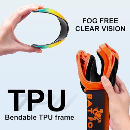 Image of BATFOX Dirt Bike ATV Goggles Motorcycle Gear Riding Motocross Dirtbike 4-Wheeler MX DH Accessories Goggles Glasses for Men Women Youth UV400 Protection Dust-proof Anti-Slip Strap