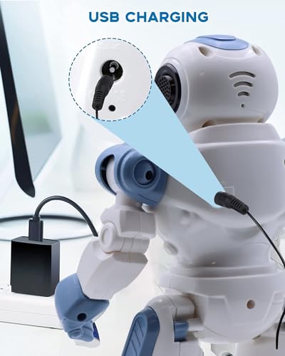 Image of Magicwand R /C Rechargeable Gesture Sensing,Dancing & Programmable Robot for Kids with Lights & Sound【White】【Pack of 1】