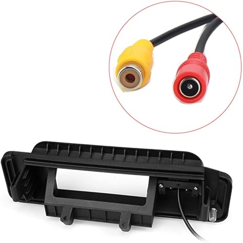 Miniatura 2 de Vlicevrn HD Cámara de visión trasera para automóvil con mango de maletero con lente de ojo de pez, visión nocturna, cámara de estacionamiento de