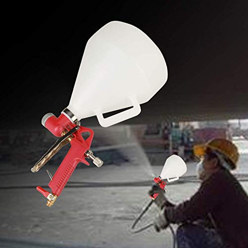 Ruisyi Pistolet à pulvérisation, pistolet à peinture, 6 litres, système de pulvérisation pour découpage liquide en fibre rugueuse, peinture pour façades, 3 modes de peinture de 4 mm/6 mm/8 mm Cover