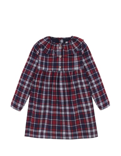Gocco Vestido Cuadros, Marino, 5-6 años Chicas