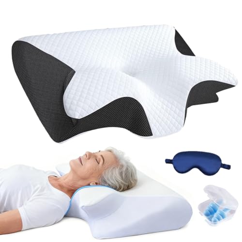 Oreiller Pour Apnée Du Sommeil – Oreiller Rectangulaire De Luxe Avec Rembourrage En Fibre Creuse En Peluche, Soutien Cervical Er178 - Maison