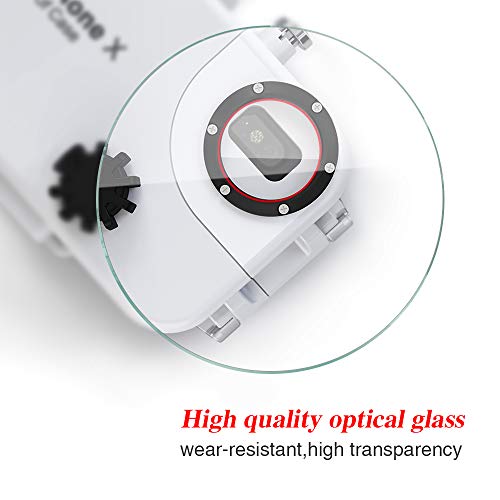 Meikon Waterproof Case For Iphone X/Xs 60M/195Ft Underwater O Ring Full Sealed Cover Snowproof Shockproof Dirtproof Ipx8 Certified (White) #TOP6