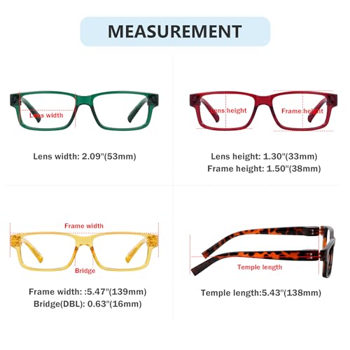 Image of Eyekepper Reading Glasses 0.75, Readers for Men, 6 Pack Vintage