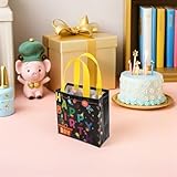 TOGEVAL 30 Piezas Bolsas de Obsequio para Cumpleaños con Asas, 30 Unidades, Tela No Tejida Resistente, Tamaño 32 X 19 X 8 CM, Bolsas para Dulces y Regalos de Fiesta Infantiles,