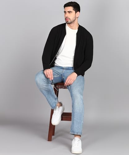 Image of Alan Jones Clothing Men's Cotton Blend Regular Solid Corduroy Front Zipper Jacket