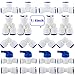 CESFONJER Wasserzulaufleitung Universal Anschluss-Set, RO Wasserfilter Fitting, 1/4" (6mm) Pushfit gerade Stecker für Wasserrohr, drücken, Pack von 20 (Y + T + I + L Typ Combo + Absperrventil)