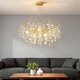 Idéal pour de multiples espaces : ce lustre en cristal en forme de branche d'arbre convient à la salle à manger, au salon, à l'îlot de cuisine, à la chambre et à tout autre endroit.