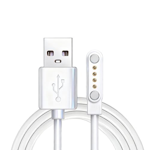 Universel Chargeur Montre Connectée Magnétique, Chargeur Smart Watch avec Connecteur à 4 Pôles, pour Montres Connectées et aux Trackers d'activité,...