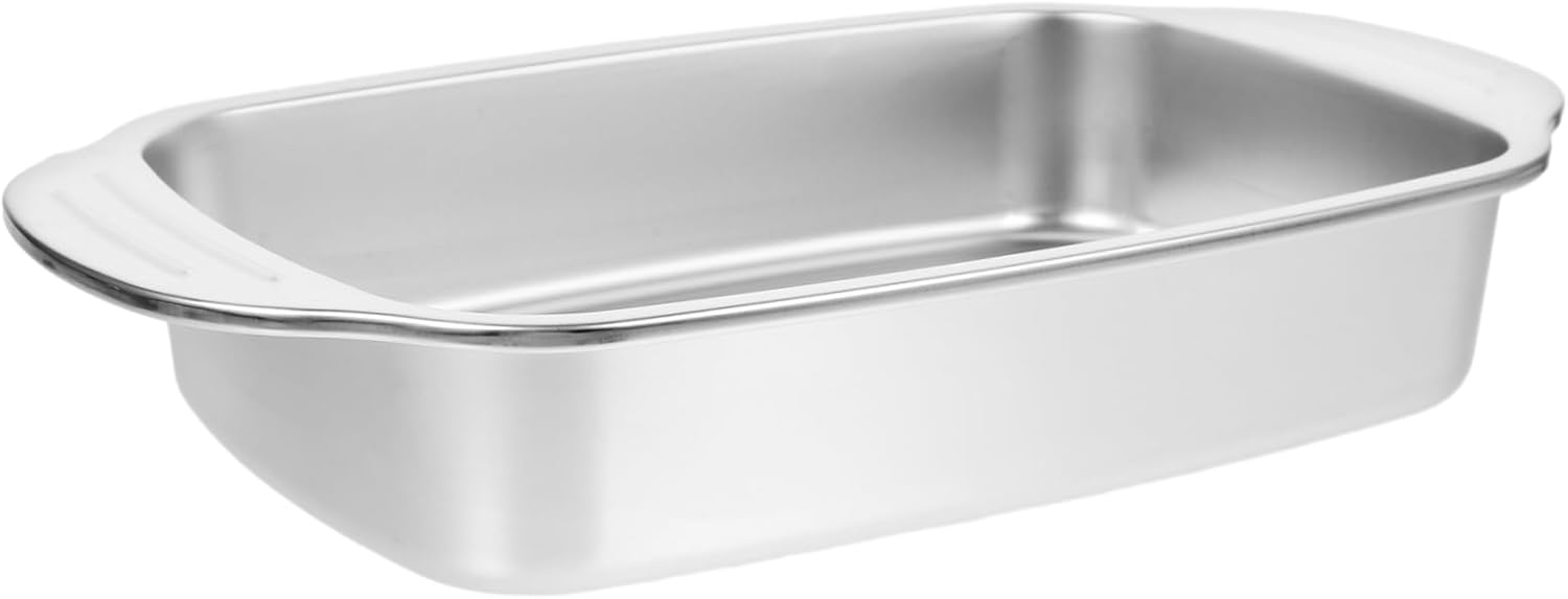 Gadpiparty 4pcs Induction Cooker Roasting Trays Stainless Steel Fish Baking Dish Lid Serving Trays for Entertaining