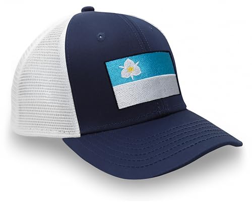 Image of International Tie City Hat for Men and Women, Adjustable Snapback Trucker Baseball Cap with Embroidered Patch
