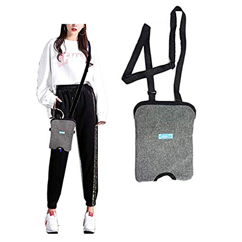 BIHIKI Incontinence Kit,Urinary Catheter Bag Ostomy Bag Holder,Bladder Ostomy Elderly Drainage Bag Care Package with Adjustable Shoulder Strap for Home,Travel,Wheelchair,Bed (1000ML)